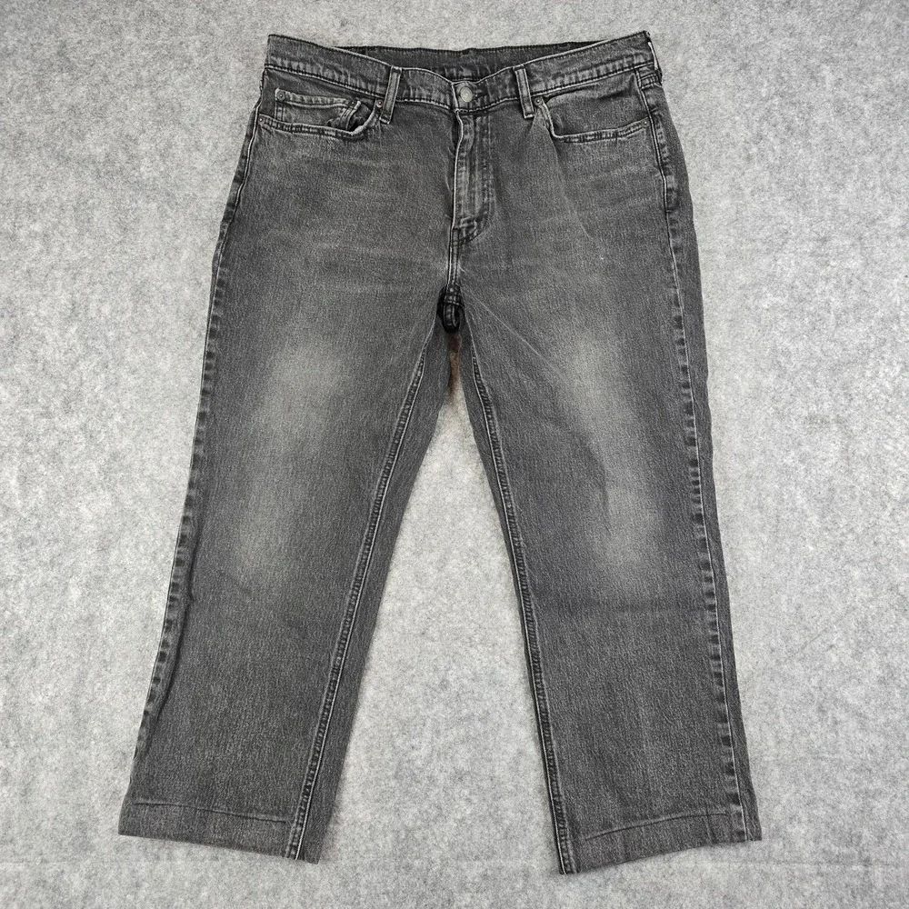 Levi's 541 Jeans Mens 38 Black Charcoal Wash Tapered‎ Athletic Denim Pants